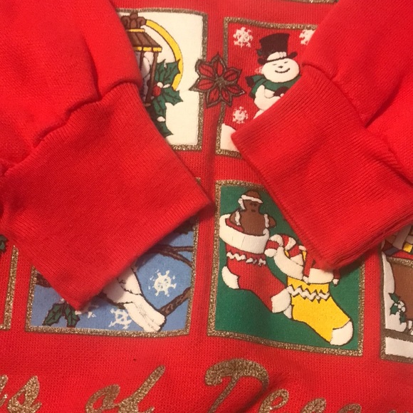 Vintage “Days of Christmas” sweatshirt size medium - Picture 5 of 8